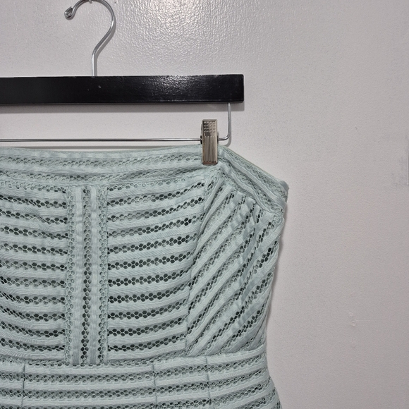 Pastel Strapless Eyelet Dress By NY&Co SIZE 14 Garden Party, Baby Shower, Easter - Picture 2 of 6